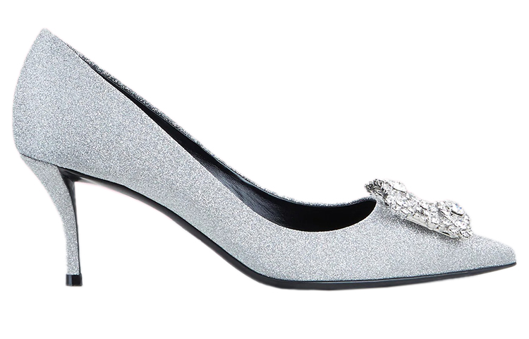 Order (W) ロジェヴィヴィエ フラワーストラップヒール (シルバーバックル) RVW41417620JO1B200