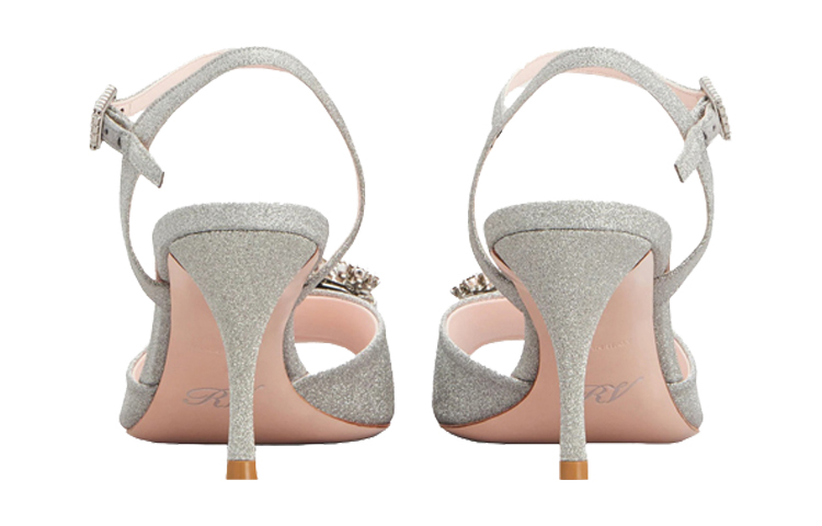 (W) Roger Vivier Flower Strass High Heels 'Silver Satin Buckle' 圖 6