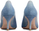 Shop (W) Roger Vivier Flower Strass Kasut Tumit Runcing 'Biru' RVW41436280JDLU207