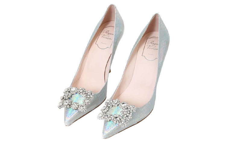 (W) Roger Vivier Flower Strass Pumps 'Silver Buckle' 圖 4