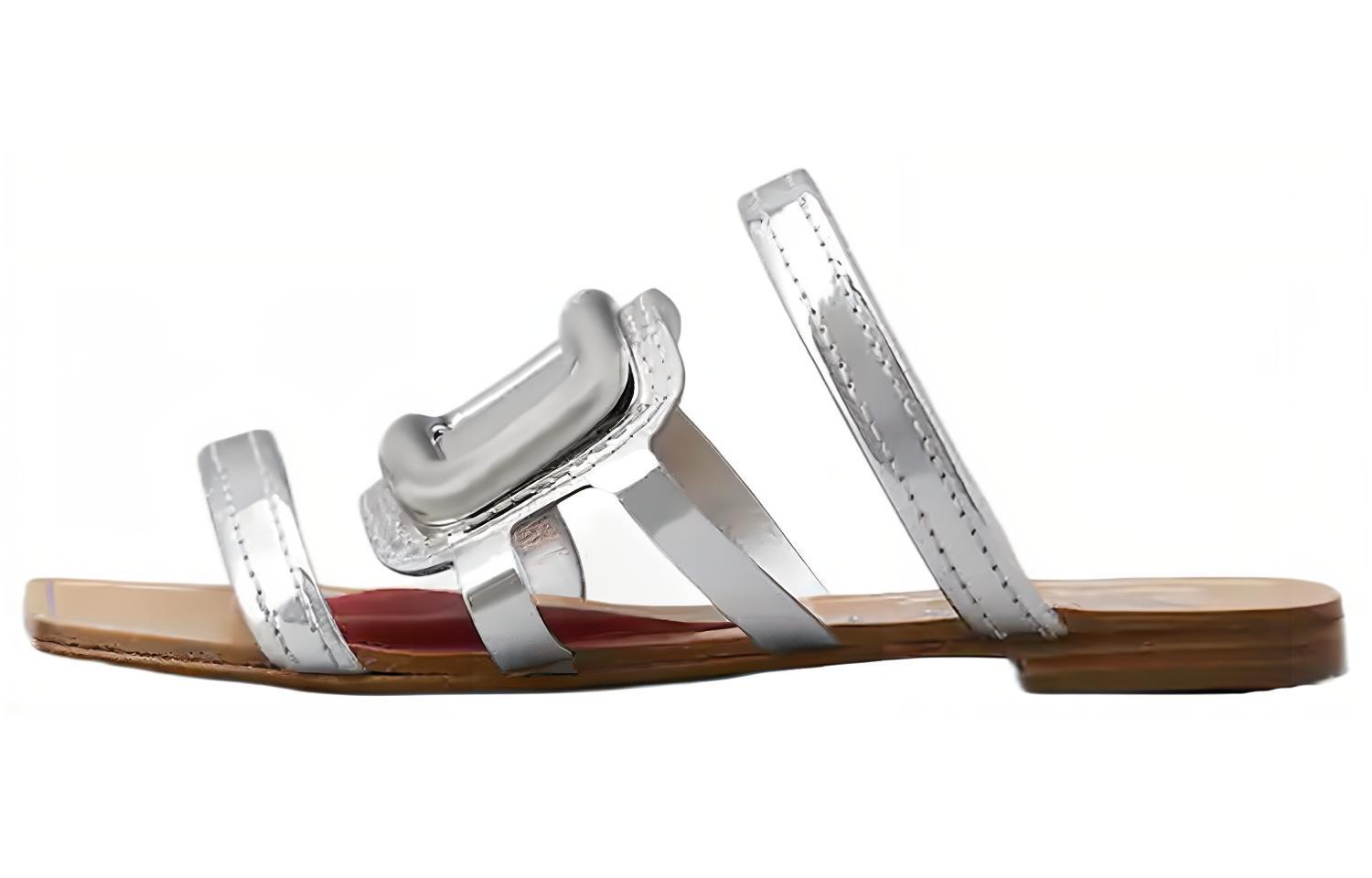 (W) Roger Vivier Gladiator Mule 'Silver Buckle'