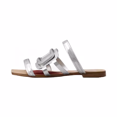 (W) Roger Vivier Gladiator Mule 'Silver Buckle'