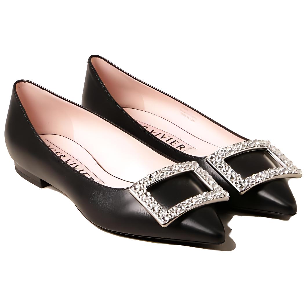 (W) Roger Vivier Gommettine 'Black Crystal Buckle' 圖 4