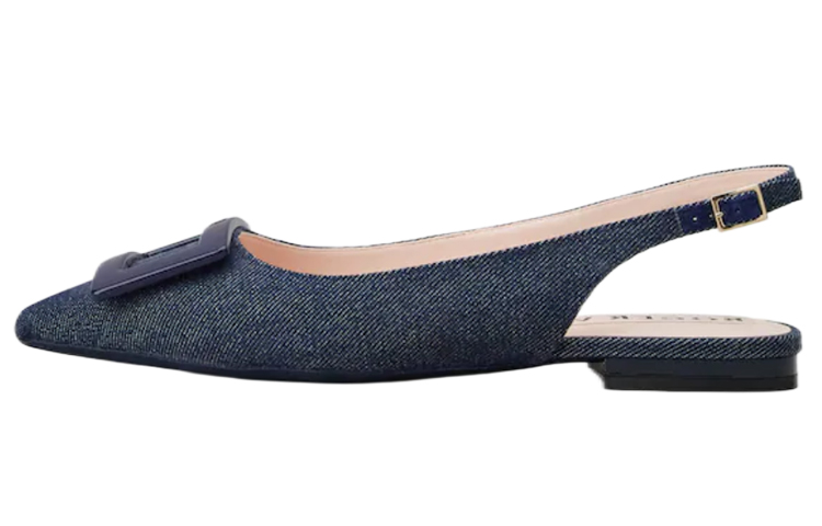 Buy (W) Roger Vivier Gommettine 'Sepatu Balerina Denim Biru' RVW57531330EMNU820