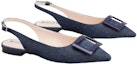 Order (W) Roger Vivier Gommettine 'Flat Balerin Biru Denim' RVW57531330EMNU820