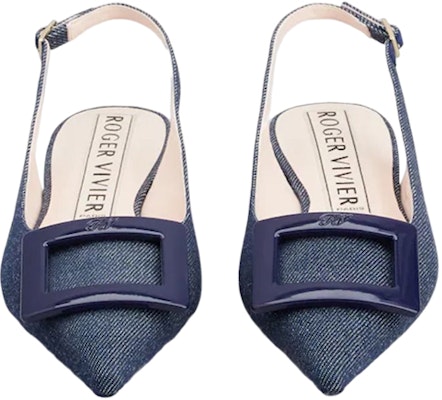 (W) 로저비비에 곰메틴 데님 플랫 (Roger Vivier Gommettine Denim Flat) RVW57531330EMNU820 Lookbook (W) 로저비비에 곰메틴 데님 플랫 (Roger Vivier Gommettine Denim Flat) RVW57531330EMNU820