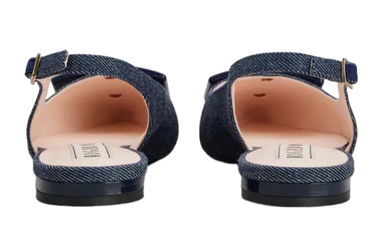 Shop (W) Roger Vivier Gommettine 'Sepatu Balerina Denim Biru' RVW57531330EMNU820