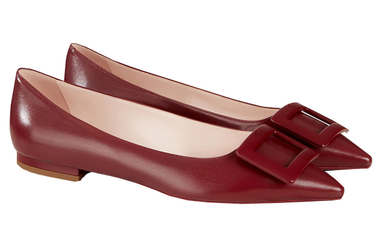 (W) Roger Vivier Gommettine 'Burgundy Ballet Flats' 圖 3