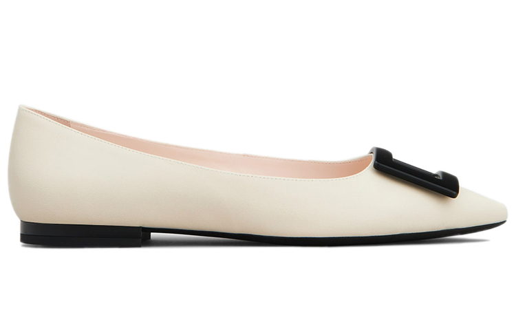 (W) Roger Vivier Gommettine 'Elegant Cream Ballet Flats' 圖 2
