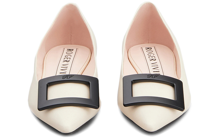 (W) Roger Vivier Gommettine 'Elegant Cream Ballet Flats' 圖 3