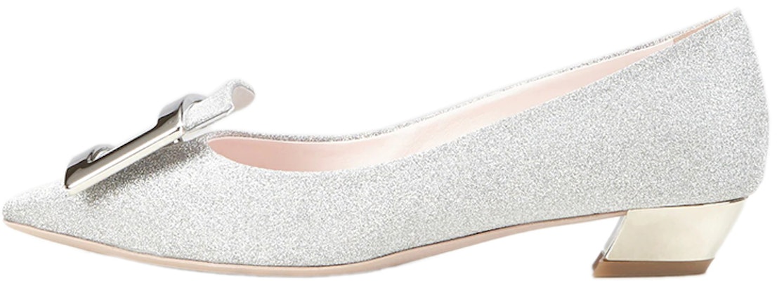 (Women) Roger Vivier Gommettine 'Metal Buckle Silver Ballet High Heels' RVW50823436JO1B200 Buy (Women) Roger Vivier Gommettine 'Metal Buckle Silver Ballet High Heels' RVW50823436JO1B200
