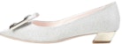 (Women) Roger Vivier Gommettine 'Metal Buckle Silver Ballet High Heels' RVW50823436JO1B200