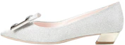 Buy (W) Roger Vivier Gommettine 'Tacones Altos Plateados con Hebilla Metálica' RVW50823436JO1B200