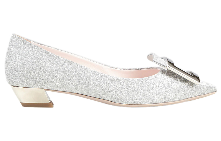 Order (W) Roger Vivier Gommettine 'Tacones Altos Plateados con Hebilla Metálica' RVW50823436JO1B200