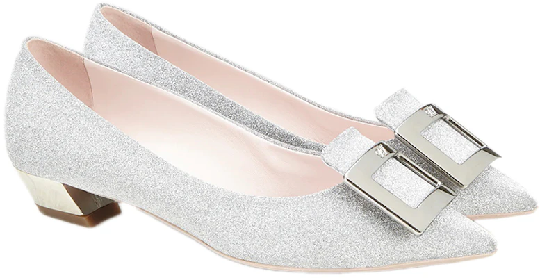 (W) Roger Vivier Gommettine 'Tacones Altos Plateados con Hebilla Metálica' RVW50823436JO1B200 Lookbook (W) Roger Vivier Gommettine 'Tacones Altos Plateados con Hebilla Metálica' RVW50823436JO1B200