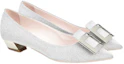 Lookbook (W) Roger Vivier Gommettine 'Tacones Altos Plateados con Hebilla Metálica' RVW50823436JO1B200