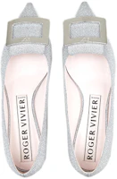 Shop Roger Vivier Gommettine 金屬搭扣 時尚優雅芭蕾舞高跟鞋 女款 銀色