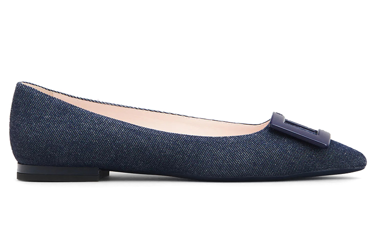 (W) Roger Vivier Gommettine Ballerina Flats 'Blue Denim Buckle' 圖 2