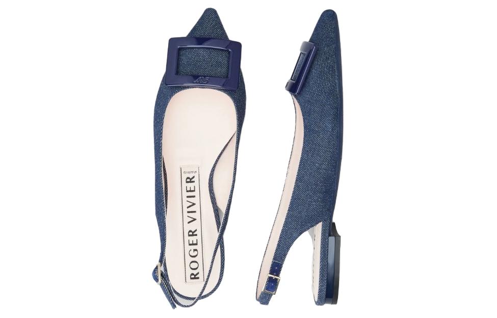 (W) Roger Vivier Gommettine Ballerina Flats 'Blue Denim Buckle' 圖 6