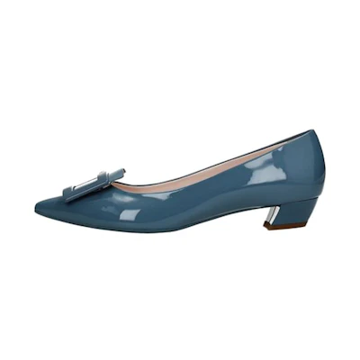 (W) Roger Vivier Gommettine Ballet Flat 'Elegant Blue CMFT'