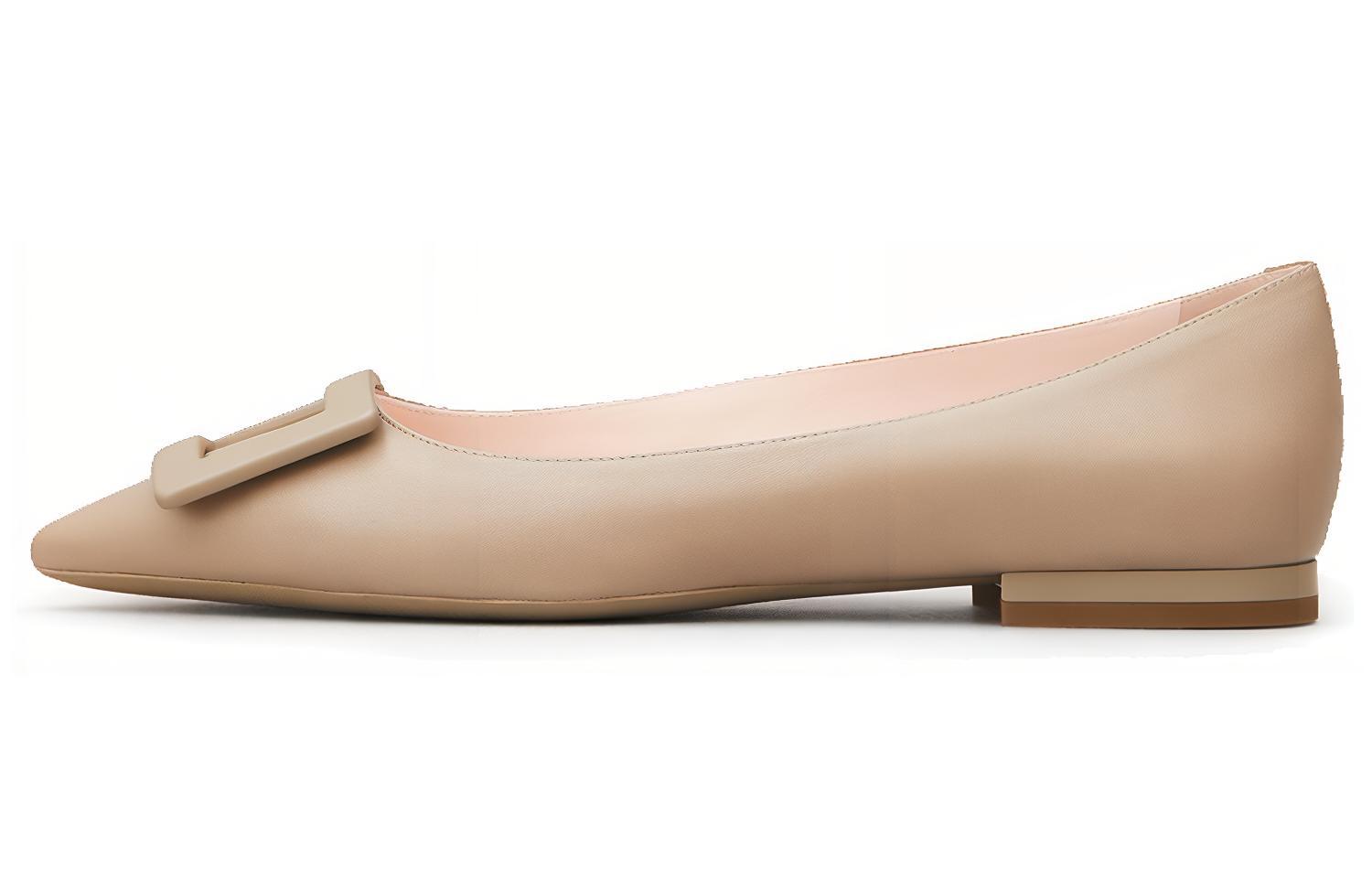 (Women) Roger Vivier Gommettine Ballet Flats 'Beige' RVW57527920NK0C415