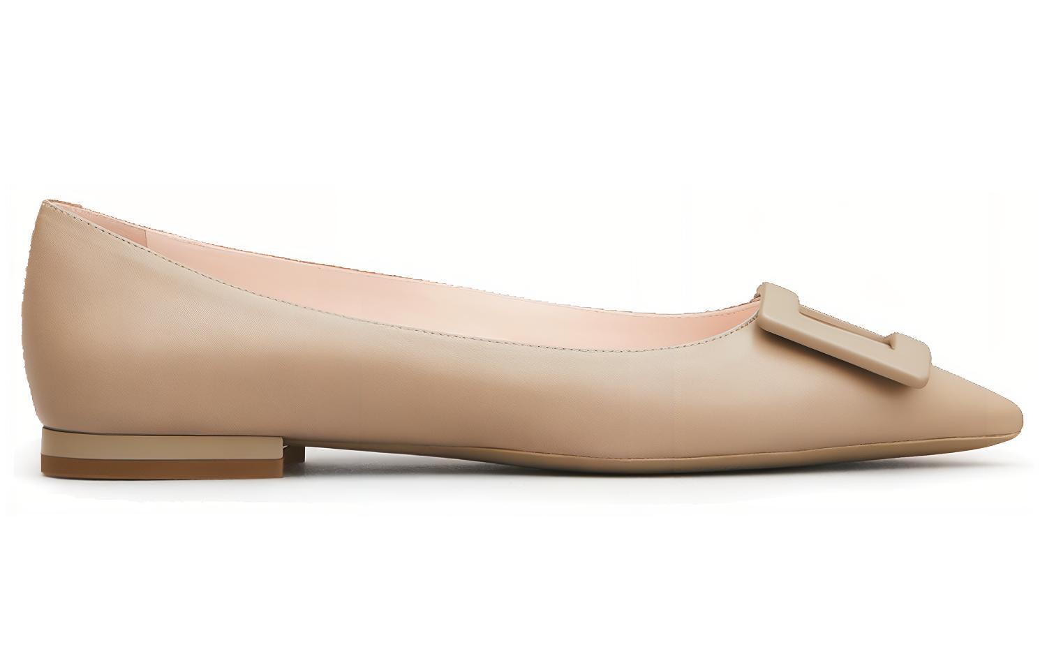 Order (W) Roger Vivier Gommettine Sepatu Balet 'Beige' RVW57527920NK0C415