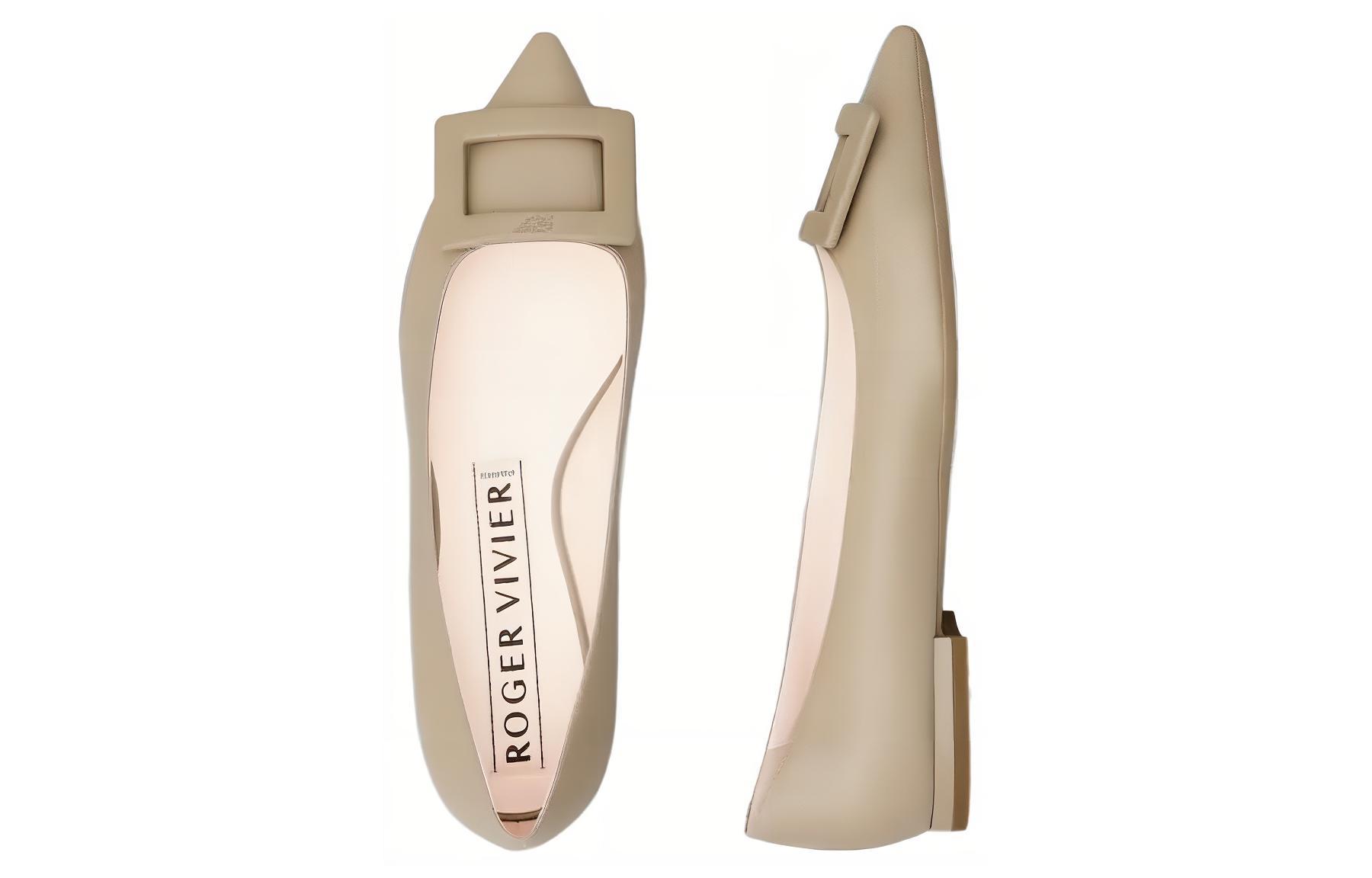 Purchase (W) Roger Vivier Gommettine Sepatu Balet 'Beige' RVW57527920NK0C415