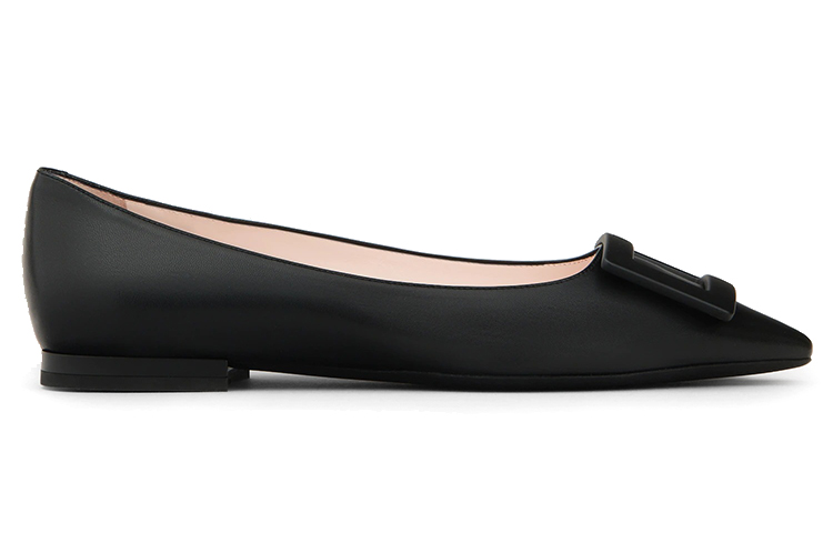 (W) Roger Vivier Gommettine Ballet Flats 'Black Leather' 圖 2