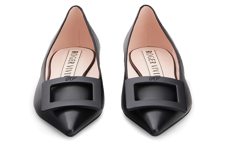 (W) Roger Vivier Gommettine Ballet Flats 'Black Leather' 圖 3