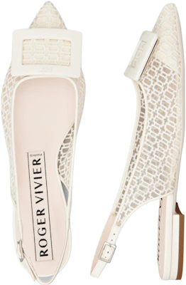 (W) Roger Vivier Gommettine Ballerine con Fibbia ''Bianco'' RVW57533540SJFC019 Order (W) Roger Vivier Gommettine Ballerine con Fibbia ''Bianco'' RVW57533540SJFC019