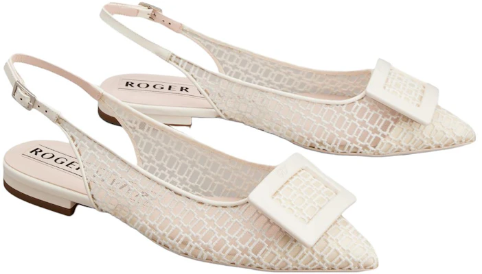 (W) Roger Vivier Gommettine Ballerine con Fibbia ''Bianco'' RVW57533540SJFC019 Lookbook (W) Roger Vivier Gommettine Ballerine con Fibbia ''Bianco'' RVW57533540SJFC019