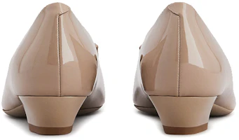 Shop Roger Vivier Gommettine 漆皮芭蕾舞高跟鞋 女款 灰色
