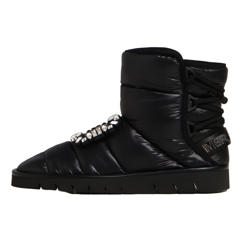 (W) Roger Vivier High-Top Slip-On Booties 'Black'