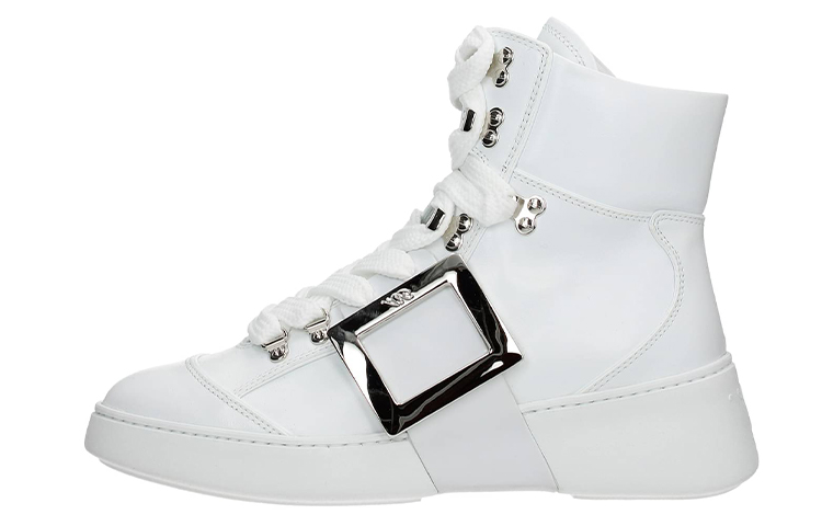 (Women) Roger Vivier High-Top Sneaker 'White Leather' RVW54226840JUSB001