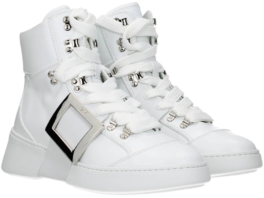 (Women) Roger Vivier High-Top Sneaker 'White Leather' RVW54226840JUSB001 Order (Women) Roger Vivier High-Top Sneaker 'White Leather' RVW54226840JUSB001