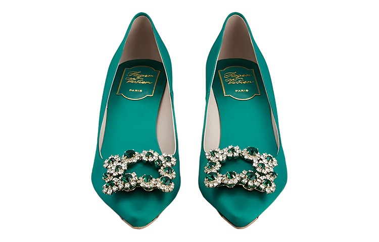 (W) Roger Vivier High Heel 'Green Satin' 圖 3