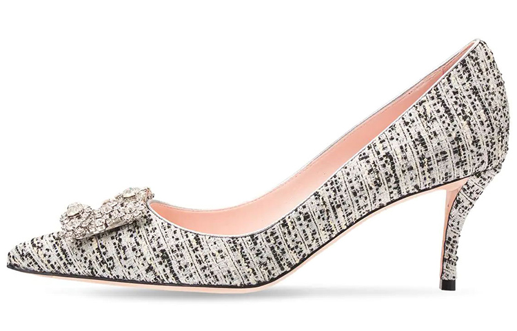 (W) Roger Vivier High Heel 'Grey Tweed'
