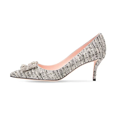 (W) Roger Vivier High Heel 'Grey Tweed'