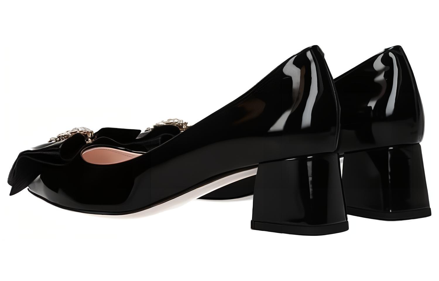 (W) Roger Vivier High Heels 'Black Patent Leather Bow' 圖 4