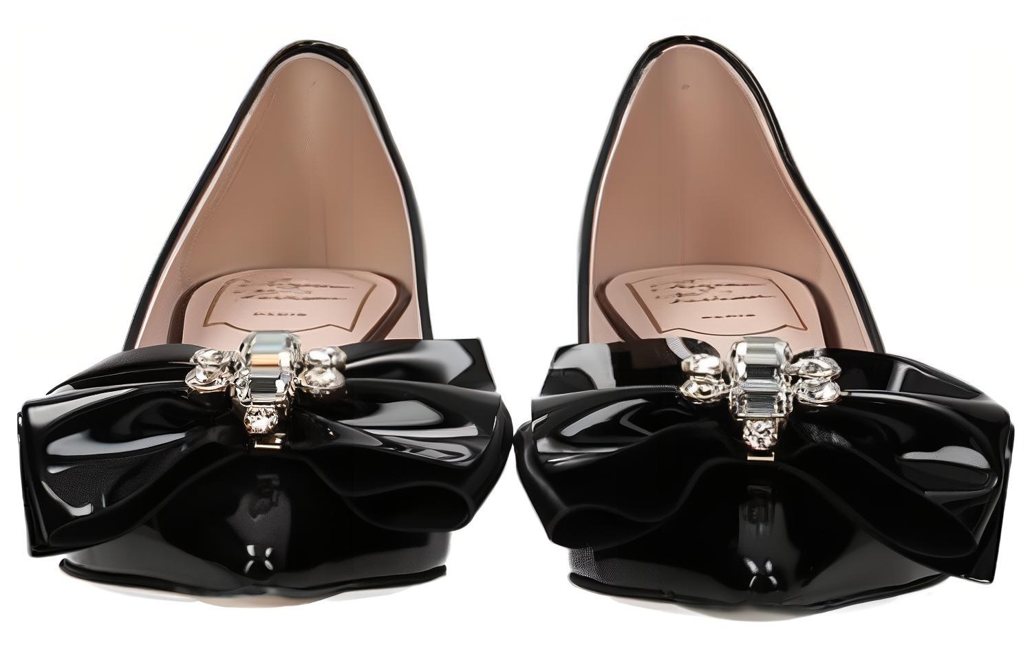 (W) Roger Vivier High Heels 'Black Patent Leather Bow' 圖 5
