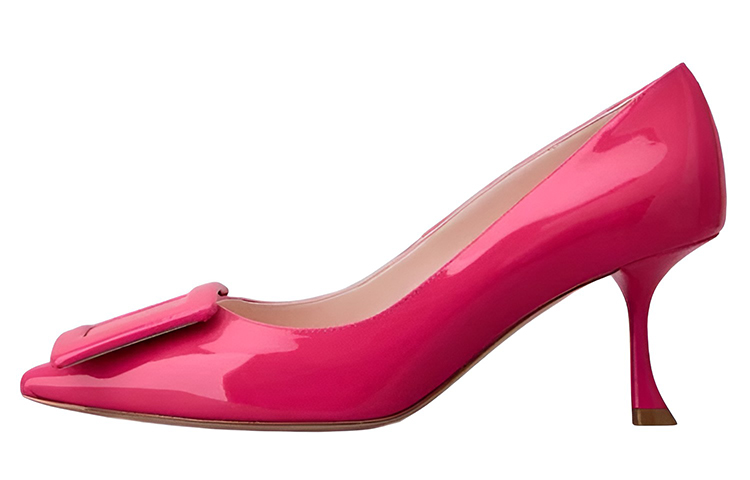 (Women) Roger Vivier High Heels 'Pink Buckle Patent' RVW61830690D1PM829