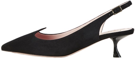 (Women) Roger Vivier I Love Vivier 'Elegant Black Slingback' RVW54328030HR0B999 (Women) Roger Vivier I Love Vivier 'Elegant Black Slingback' RVW54328030HR0B999