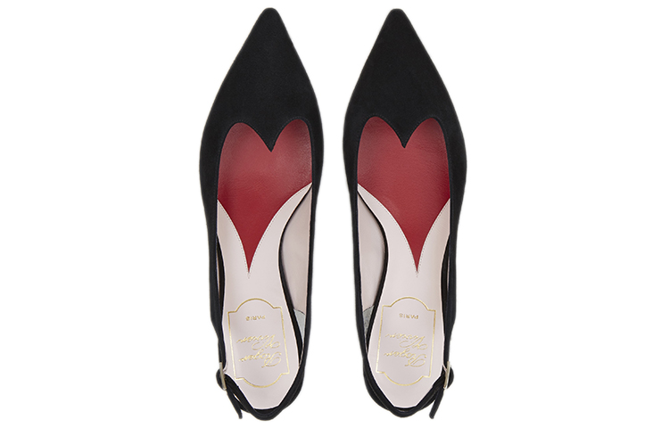 Shop (Women) Roger Vivier I Love Vivier 'Elegant Black Slingback' RVW54328030HR0B999