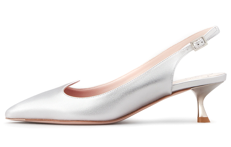 (W) Roger Vivier I Love Vivier High Heels 'Silver Ankle Strap'