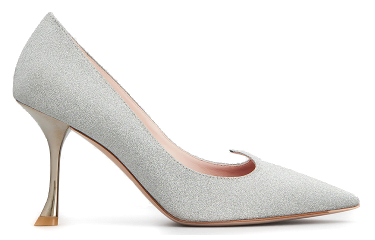 (W) Roger Vivier I Love Vivier 85 Heeled Pumps Glittered 'Silver' 圖 2