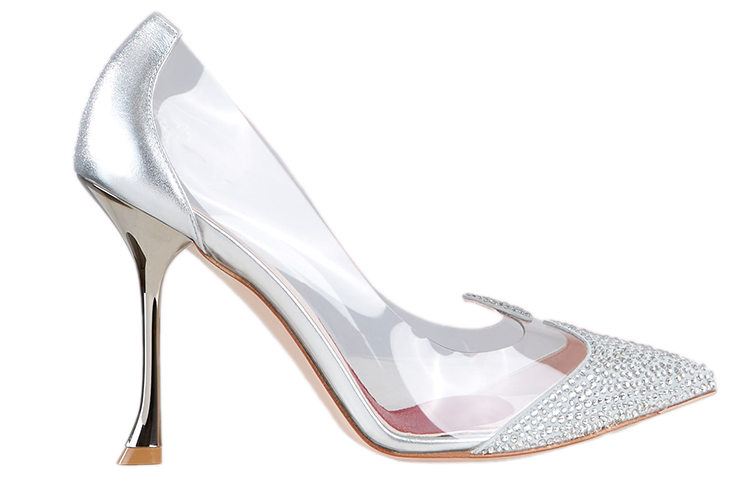 (W) Roger Vivier I Love Vivier PVC High Heels 'Silver Crystal' 圖 2