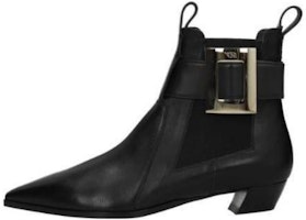 (Women) Roger Vivier Leather Ankle Boot 2.5cm 'Comfort Casual Black' RVW54925220PR8B999 (Women) Roger Vivier Leather Ankle Boot 2.5cm 'Comfort Casual Black' RVW54925220PR8B999