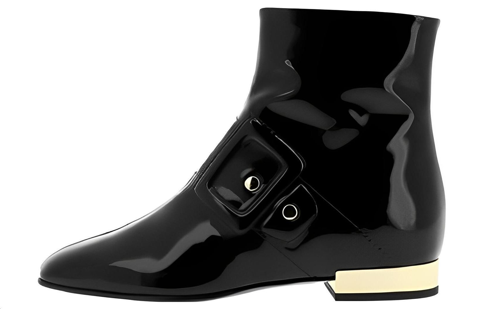 (Women) Roger Vivier Leather Ankle Boot 'Black Minimalist Fashion' RVW46922460D1PB999