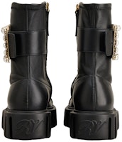 (W) 로저비비에 크리스탈 버클 블랙 가죽 앵클부츠 RVW64633870E4JB999 Purchase (W) 로저비비에 크리스탈 버클 블랙 가죽 앵클부츠 RVW64633870E4JB999