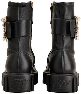 (Women) Roger Vivier Leather Ankle Boot 'Crystal Buckle Black' RVW64633870E4JB999 Purchase (Women) Roger Vivier Leather Ankle Boot 'Crystal Buckle Black' RVW64633870E4JB999